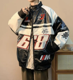 Racing Jacket Leder Oversize