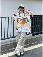 Racing Jacket M&Ms” Beige